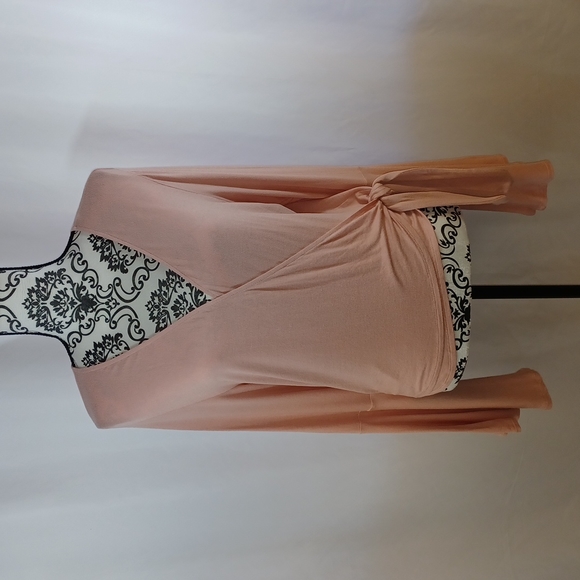 American Rag Juniors' Tie-Front Bell-Sleeve Crop Top - Picture 2 of 6